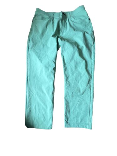 Public Rec Men’s Workday Pants Men’s Light Green Actual Sz 32 X 25 Hemmed