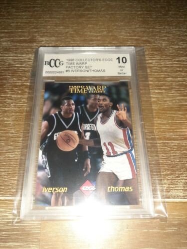 1996 Collector’s Edge Time Warp Factory Set #6 Iverson / Thomas BCCG 10 Mint RC