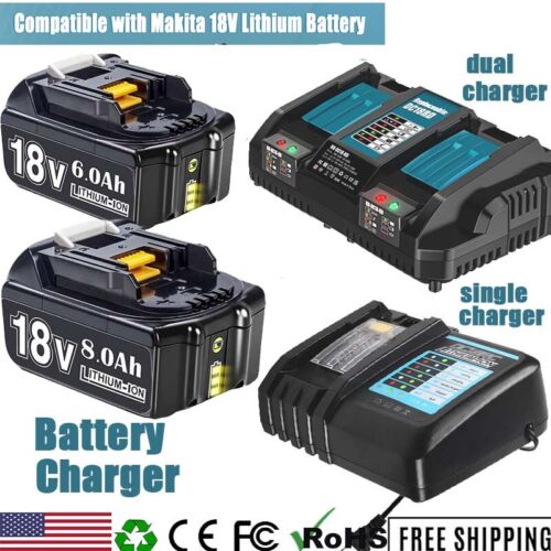 For Makita 18V BL1830 8Ah/12Ah Battery BL1830 BL1850B Battery/Charger NEW BRAND