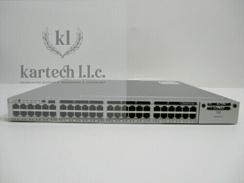 Cisco Catalyst WS-C3850-48P-S Switch 48 Port Gigabit PoE+ 715W Single PWR