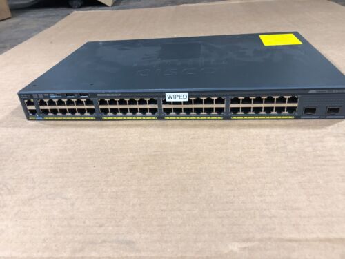 Cisco WS-C2960X-48TD-L 48-port Gigabit 2-port SFP+ 10G Uplink Network Switch