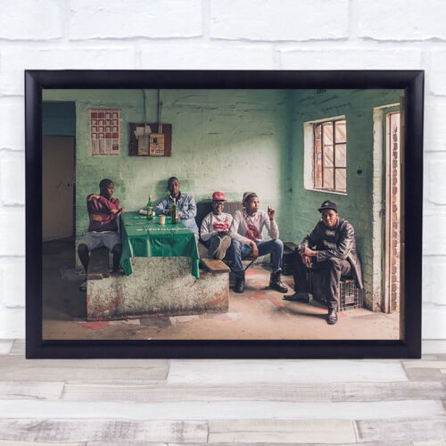 Local Hangout Langa Township Africa Group Room Pub South Wall Art Print