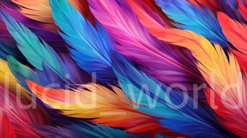 Digital Image Picture Wallpaper Background Desktop AI Art Abstract Color Feather