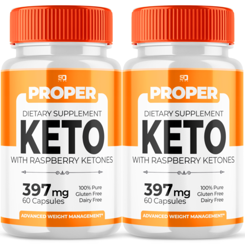 (2 Pack) Proper Keto Pills, Proper Keto Weight Loss Support (120 Capsules)