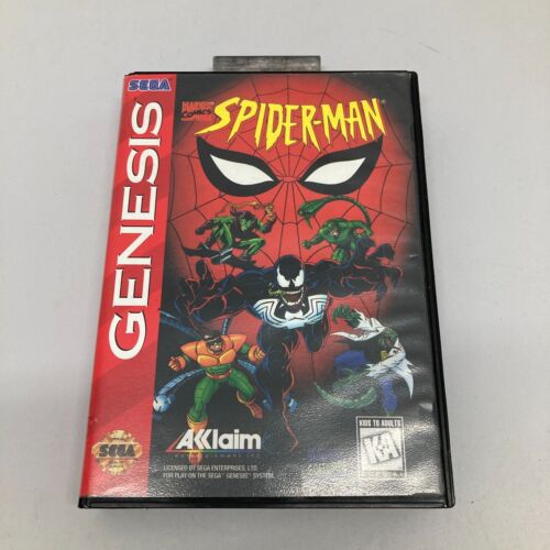 Spider-Man Animated Series- Sega Genesis CASE ONLY ~ NO GAME CARTRIDGE!