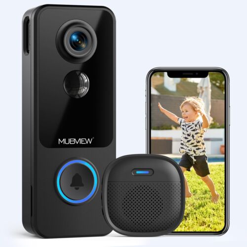 Doorbell Camera Wireless No Subscription Local & Cloud Storage Smart Video