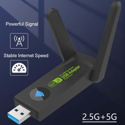 WiFi USB Adapter Dual Band 2.4G/5Ghz Wi Fi Dongle 600/1300 M E6Q6 μа