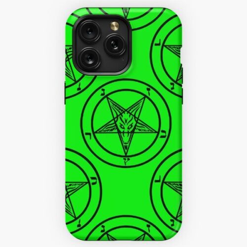 New Good Design green baphomet pentagram halloween iPhone Samsung Tough Case