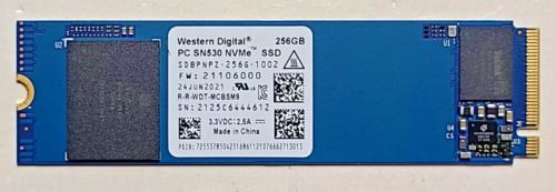 Western Digital PC SN530 256GB NVMe M.2 2880 SSD WD SDBPNPZ-256G-1002