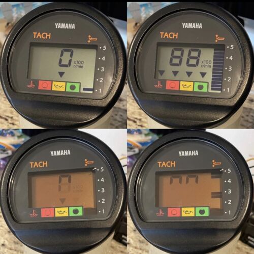 YAMAHA Outboard Gauge/Cluster Lcd Repair Service  6Y5 Speed Tach Fuel Management