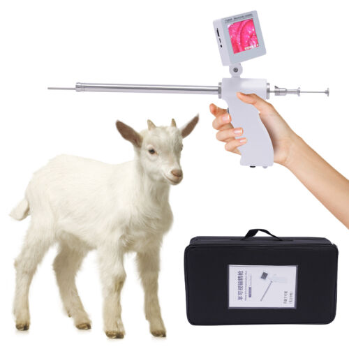 Visual Artificial Insemination Gun Goat Insemination 15MP Camera 360° HD Screen