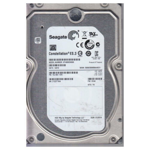 Seagate Constellation ES.3 ST4000DX000-1CL160 4TB 7200RPM 64MB Cache SATA 6Gb/s