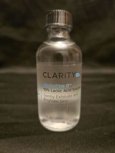 CLARITY  Brigthen It 10% LACTIC Acid Solution Full Size 2oz 60 mL New