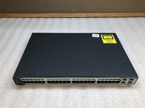 Cisco WS-C3750V2-48PS 48-Port 10/100 PoE Ethernet 4xSFP Network Switch