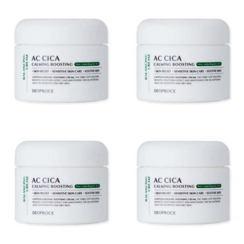 Deoproce AC Cica Calming Boosting Balancing Cream 50g*4Pcs FREE SHIPPING