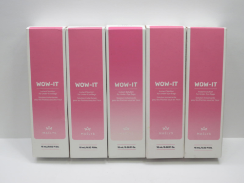 MAELYS WOW-IT INSTANT SOLUTION FOR UNDER-EYE BAGS 0.50 OZ BOXED (LOT OF 5)