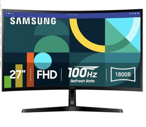 SAMSUNG 27″ Series FHD 1800R Curved Computer Monitor Game Mode