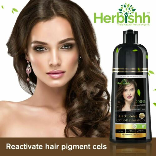 500ML HERBISHH NATURAL HAIR COLOR DYE , NATURAL PERMANENT INSTANT HAIR DYE