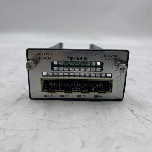 C3KX-NM-1G Cisco 1000Mbps/1Gbps Fully Managed Layer 3 Network Ports 4 C3KX-NM-1G