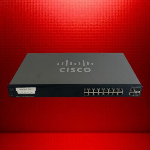 CISCO SG200-18 18-Port Gigabit Smart Switch with Power over Ethernet