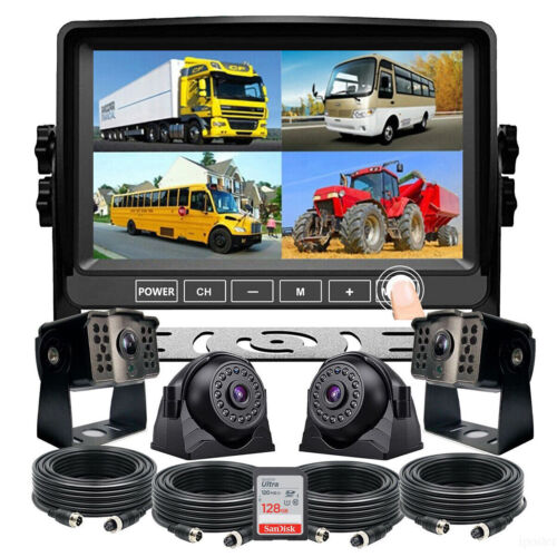 4-CH Remote View GPS WiFi 1080P BUS Truck Video Recorder DVR IR Camera System