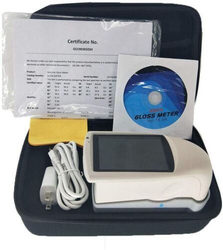 Tri-angle Gloss Meter 20 60 85 Degree Glossmeter 0 to 1000GU Data Storage