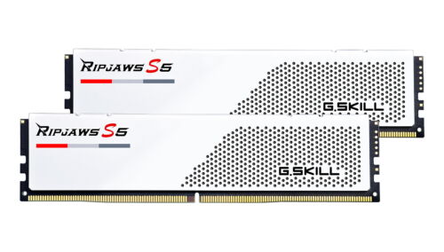 64GB G.Skill DDR5 Ripjaws S5 6000MHz CL30 Dual Channel Kit 2x 32GB White