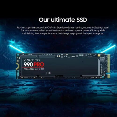 SAMSUNG 990 EVO SSD 1TB, PCIe Gen 4×4, Gen 5×2 M.2 2280 NVMe Internal