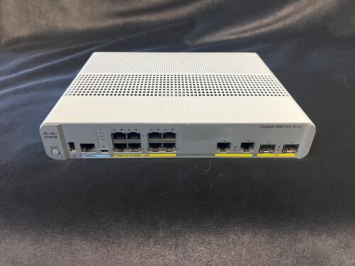 Cisco Catalyst 2960-CX WS-C2960CX-8PC-L 8-Port PoE Gigabit Network Switch