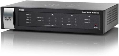 CISCO DESIGNED Rv320 Dual Wan VPN Router – 6 Ports – Desktop