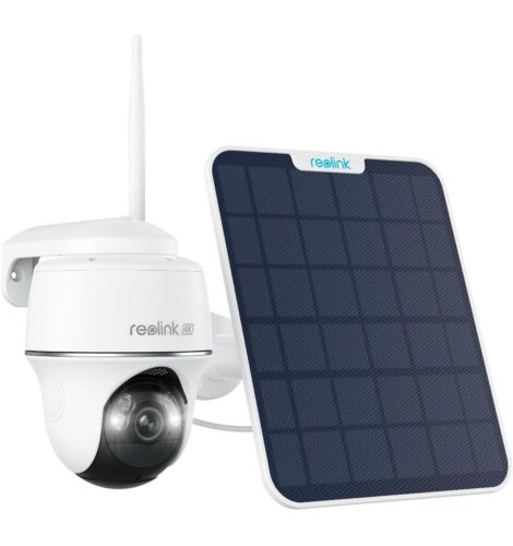 Reolink Argus PT Ultra 4K Wireless WiFi Battery Solar Security Camera 2-Way Talk