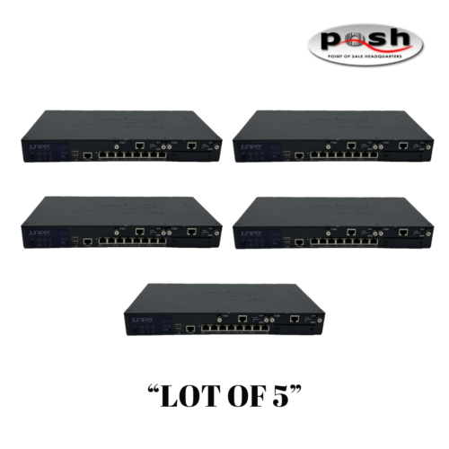 “Lot of 5” Juniper SRX220 8-Port Gigabit Services Gateway Security Appliance