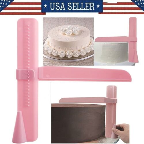 Adjustable Cake Scraper Cake Smoother Tool Fondant Smoothing Decorating Tools US