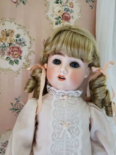 Antique 24″ German Bisque Gans & Seyfarth? 63 Composition Jointed Body Doll