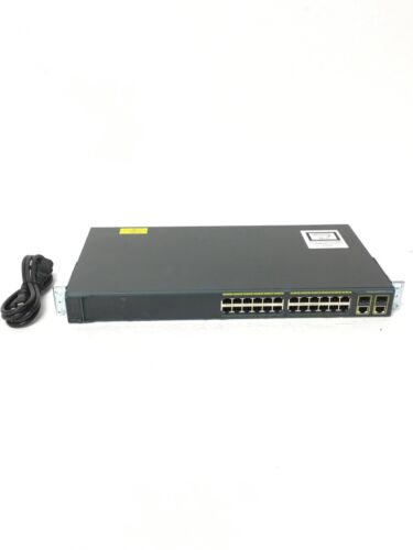 CISCO WS-C2960+24TC-L 24 Catalyst 2960 Plus Series 24 Ports Network Switch,WORKS