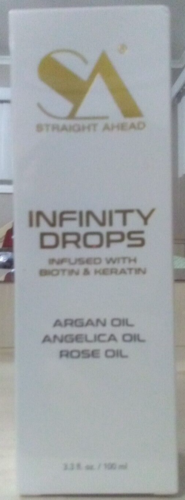 STRAIGHT AHEAD INFINITY DROPS-BIOTIN-KERATIN-ARGAN&ANJELICA&ROSE OIL-3.3oz/100ml