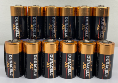 Duracell DL123A 3 VOLT XL LITHIUM BATTERIES 12 PACK Good Charge Properly Stored