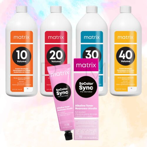 MATRIX SoColor Sync Pre-Bonded Alkaline Toner or Cream Developer (Choose Yours)