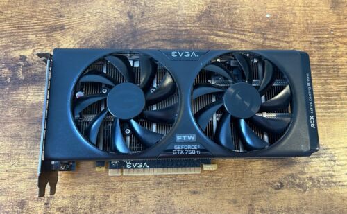 EVGA 02G-P4-3757-KR GeForce GTX 750 Ti FTW 2GB PCI-E graphics card, DVI HDMI DP