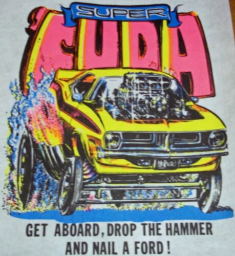 Super Cuda Vintage 70’s Roach T-Shirt transfer only / Iron on. 1971 X 27