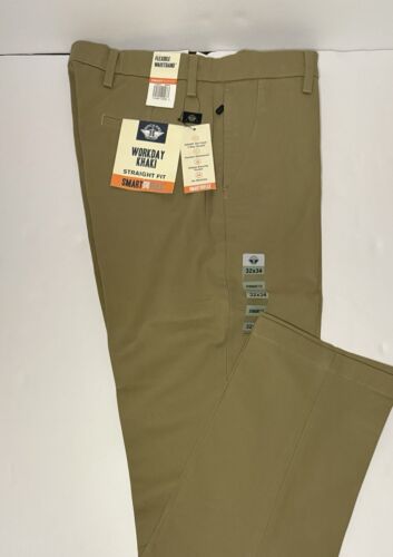 NEW Dockers Workday Khaki Straight Fit  Khaki 32×34 – Stretchy / Wrinkle Free