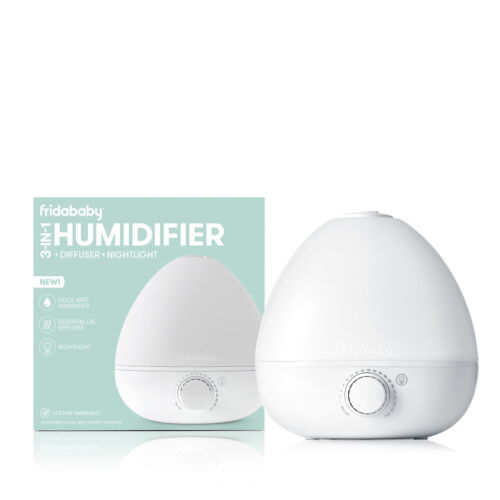 3-in-1 Humidifier,Diffuser and Nightlight,Soothing Cool Mist Vaporizer for Baby