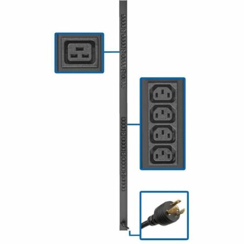 Tripp Lite PDU 3.7kW 208/230V Basic PDU 32 C13 & 6 C19 Outlets, 10 ft. Cord