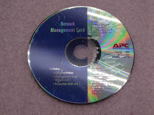 APC Network Management Card CD Utilities Software PN:991-0200D