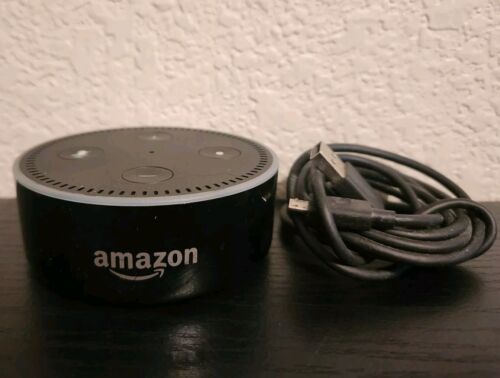 Amazon RS03QR Echo Dot 2nd Gen Portable Wi-Fi/Bluetooth Smart Speaker Working