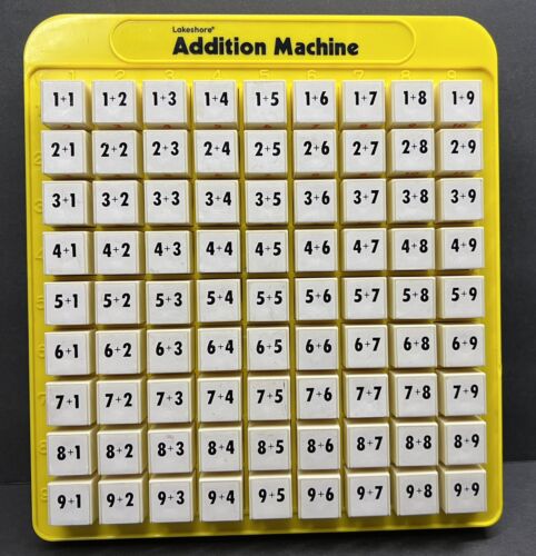 Lakeshore Addition Machine Children Learning Tool School Homeschool Ed Kids