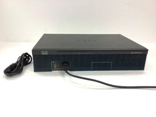 CISCO 2900 Series Cisco2911-K9 Security Router w/Card Hwic-2T,Power Cord,WORKS