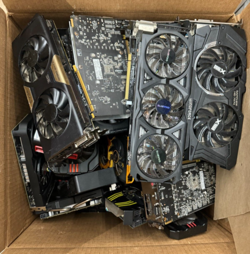 10 lb Bulk Gaming Graphics Cards – RX 580, GTX 970, Quadro P1000, GTX 1060