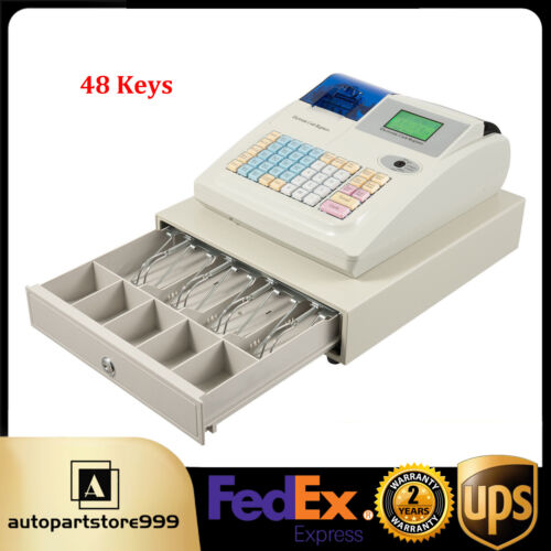 NEW Electronic Cash Register 48 Keys Cash Management System with Thermal Printer