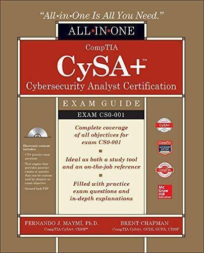 CompTIA CSA+ Cybersecurity Analyst Certification All-in-One Exam Gui – VERY GOOD